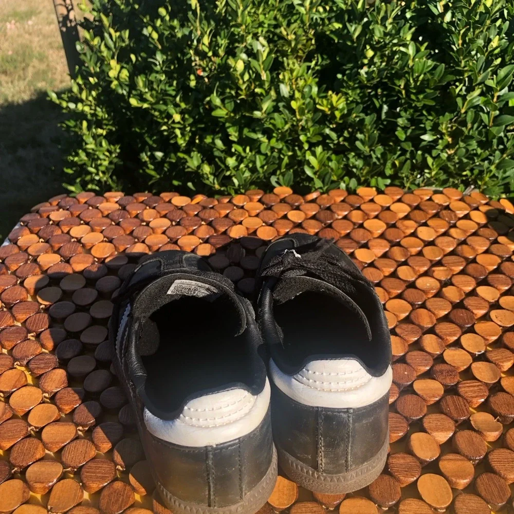 Adidas Samba Boys Black Athletic Sneakers with White Stripes Size 11K